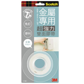 【3M】V1801 Scotch 金屬專用 超強力雙面膠帶/個
