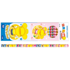 【雄獅】181 HB 功夫鴨淘氣三角轉印塗頭鉛筆 12入/打