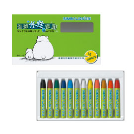 【雄獅】EC-12 水性蠟筆12色/組