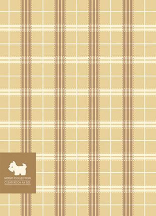 博崴 AM2284 MONO布格紋資料簿-米(10入) / 個
