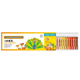 【雄獅】OP-24 粉蠟筆24色/組