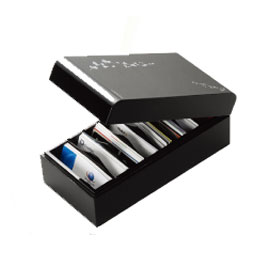 【雙鶖】NCB-1117 波德徠爾木質500名名片盒