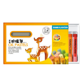 【雄獅】OP-12 粉蠟筆12色/組