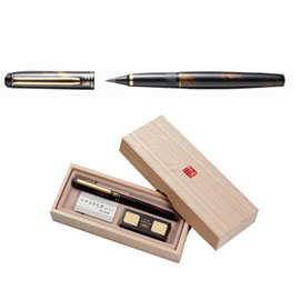 【雙鶖】DW141-50 吳竹萬年毛筆 本毛(金色)/盒