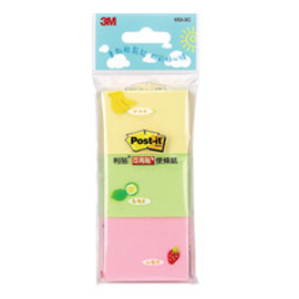【3M】653-3C 可再貼便條紙系列 三色組合包