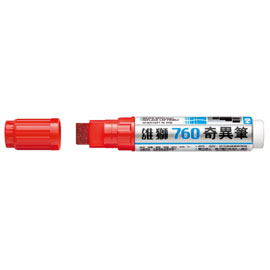 【雄獅】760 奇異筆 紅色/支