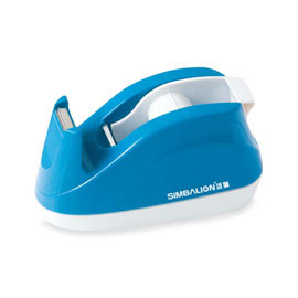 【雄獅】TD101 小型膠帶台(藍) /台