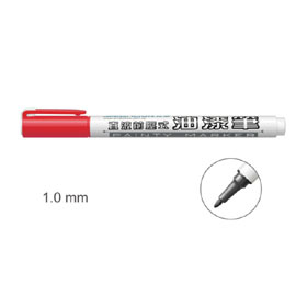 【雄獅】V-310 直液前壓式油漆筆1.0mm 紅色/支