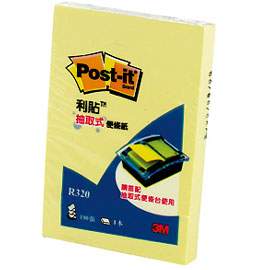 【3M】R320 可再貼抽取式補充包系列 黃/本