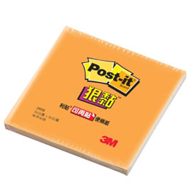 【3M】255S-4 利貼 狠黏 迷你便條紙系列 橘 /本