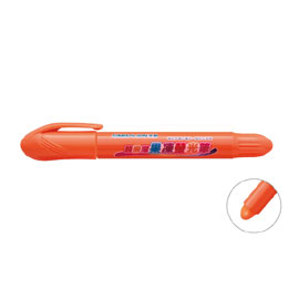 【雄獅】FM-901 超滑溜果凍螢光筆-螢光橘/支