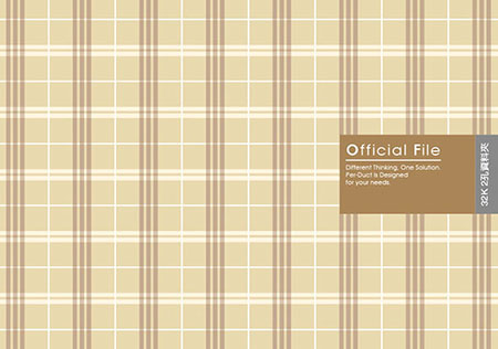 博崴 AO2030 32K布格紋資料卡夾-米 / 個