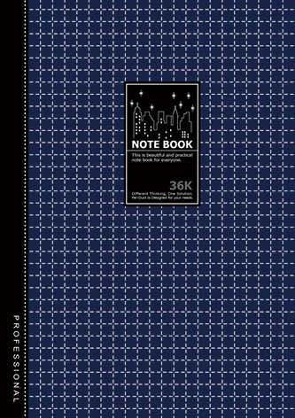 博崴 AO3065 36K透明藍膠皮筆記(122*173) -6本入 / 包