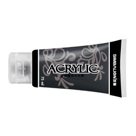 【雄獅】NAC-75 透明壓克力水彩全系列-75ml 黑色/瓶