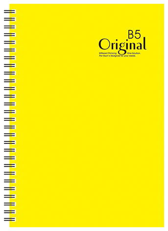 博崴 AD3106 18K原色膠圈筆記-黃(178*258) -3本入 / 包