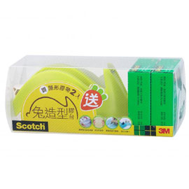 【3M】SM2-R Scotch 桌上型膠台 蘋果綠/組