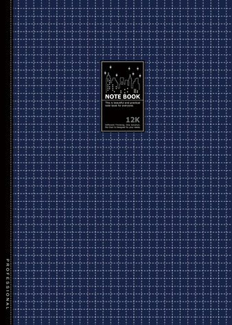 博崴 AO3061 12K透明藍膠皮筆記(212*295) -3本入 / 包