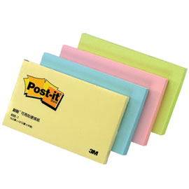 【3M】655-2A 可再貼便條紙系列 粉藍/本