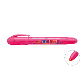 【雄獅】FM-901 超滑溜果凍螢光筆-螢光桃紅/支