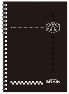 博崴 AW3037 50K無色系列膠圈筆記-黑 -3本入 / 包