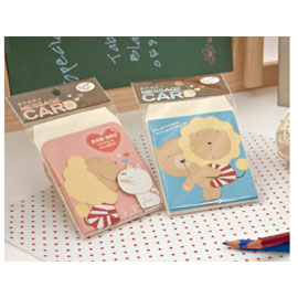 【雄獅】CD-002 奶油獅萬用留言卡/本