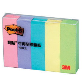 【3M】700CL-1 可再貼標籤紙系列 5色/包