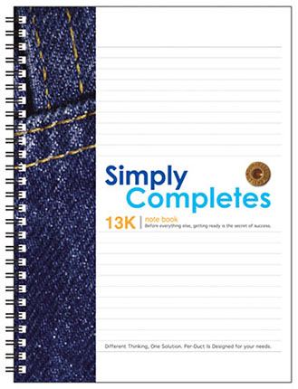 博崴 AO3003 Simply 13K透明PP膠圈筆記 -6本入 / 包