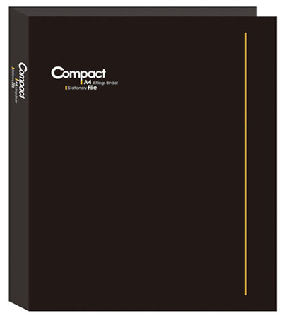 博崴 AO2070 COMPACT A4 3孔夾-黑 / 個