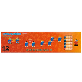 【雄獅】105 HB 老鼠娶親圓桿塗頭鉛筆 12入/打