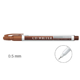 【雄獅】CD25 萬用光碟筆 0.5mm 咖啡色/支