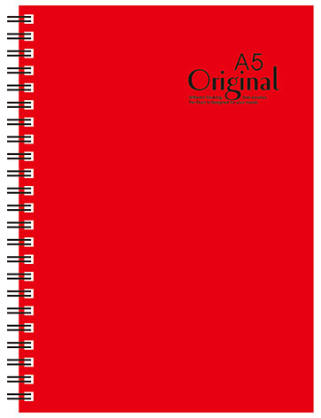 博崴 AD3108 25K原色膠圈筆記-紅(150*210) -3本入 / 包