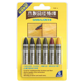 【雄獅】FMC6 木製品修補棒6色/組 