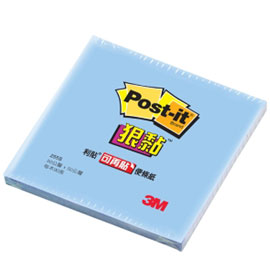 【3M】255S-2 利貼 狠黏 迷你便條紙系列 藍 /本