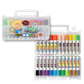 【雄獅】BLW-24A 奶油獅皇冠24色可水洗彩色筆/組