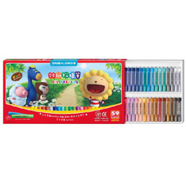 【雄獅】OP-60A 粉蠟筆59色60支/組 