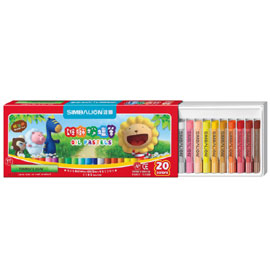 【雄獅】OP-20A 粉蠟筆20色/組 