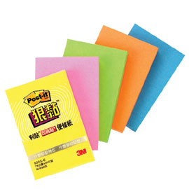 【3M】632S-5 利貼 狠黏 可再貼便條紙 粉紅 /本