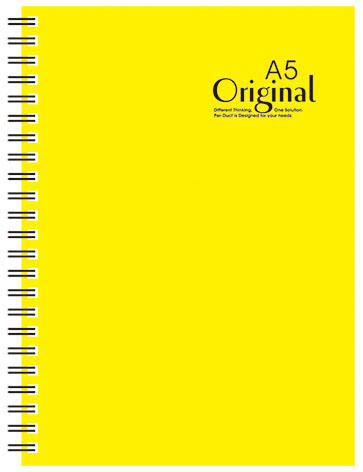 博崴 AD3109 25K原色膠圈筆記-黃(150*210) -3本入 / 包