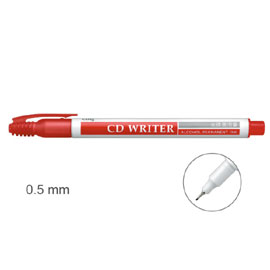 【雄獅】CD25 萬用光碟筆 0.5mm 紅色/支
