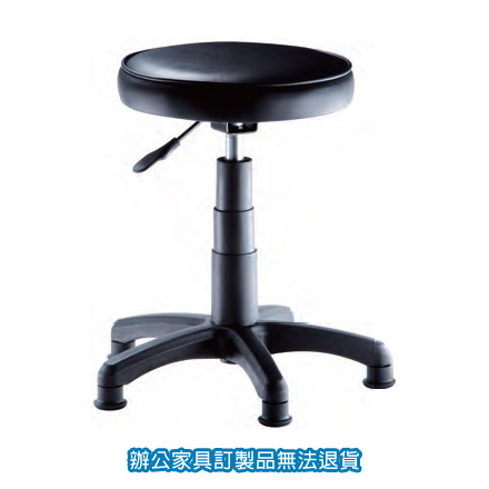 潔保 吧台椅系列 P-2061W 黑色 (活動輪)