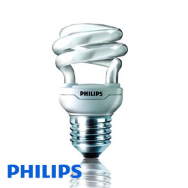 飛利浦 T2 螺旋 8W省電燈泡E27 110V 10支入 /箱