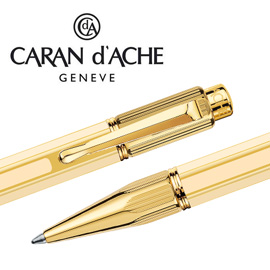 CARAN d'ACHE 瑞士卡達 VARIUS 維樂斯中國漆原子筆(象牙白)金 / 支