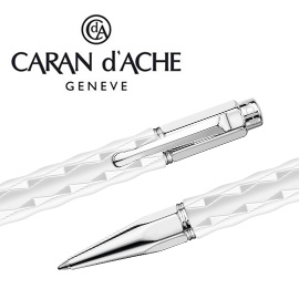 CARAN d'ACHE 瑞士卡達 VARIUS 維樂斯陶瓷原子筆(白) / 支