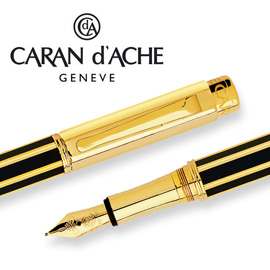 CARAN d'ACHE 瑞士卡達 VARIUS 維樂斯中國漆鋼筆(黑)金-OM / 支