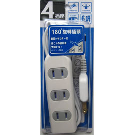 【明家】SP-424 4孔(3+1)延長線15呎/ 條