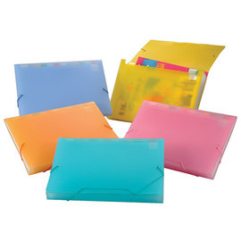 HFPWP (A4) 果凍色12層風琴夾 環保材質 EL4302-30【量販 10入/組】