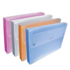 7折 HFPWP 6層透明彩邊風琴夾 環保材質 DC006