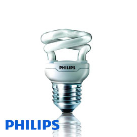 飛利浦 T2 螺旋 5W省電燈泡E27 110V 10支入 /箱