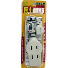 【明家】C8304A 3孔延長線50cm/ 條