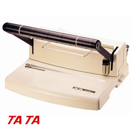 TATA 雙線圈2:1鐵環 23孔 打孔裝訂機 E-WIRO 21 /台